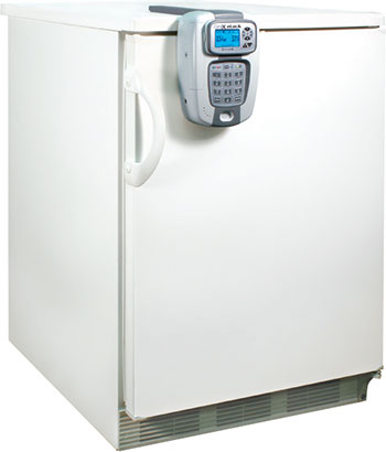 CompX eLock 300 Series installed on a refrigerator