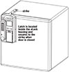 Click here to download a high resolution jpeg of the 100 Series fridge eLock line drawing